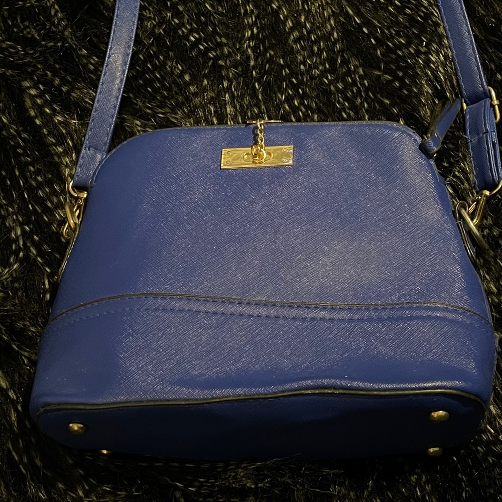 Royal blue handbag